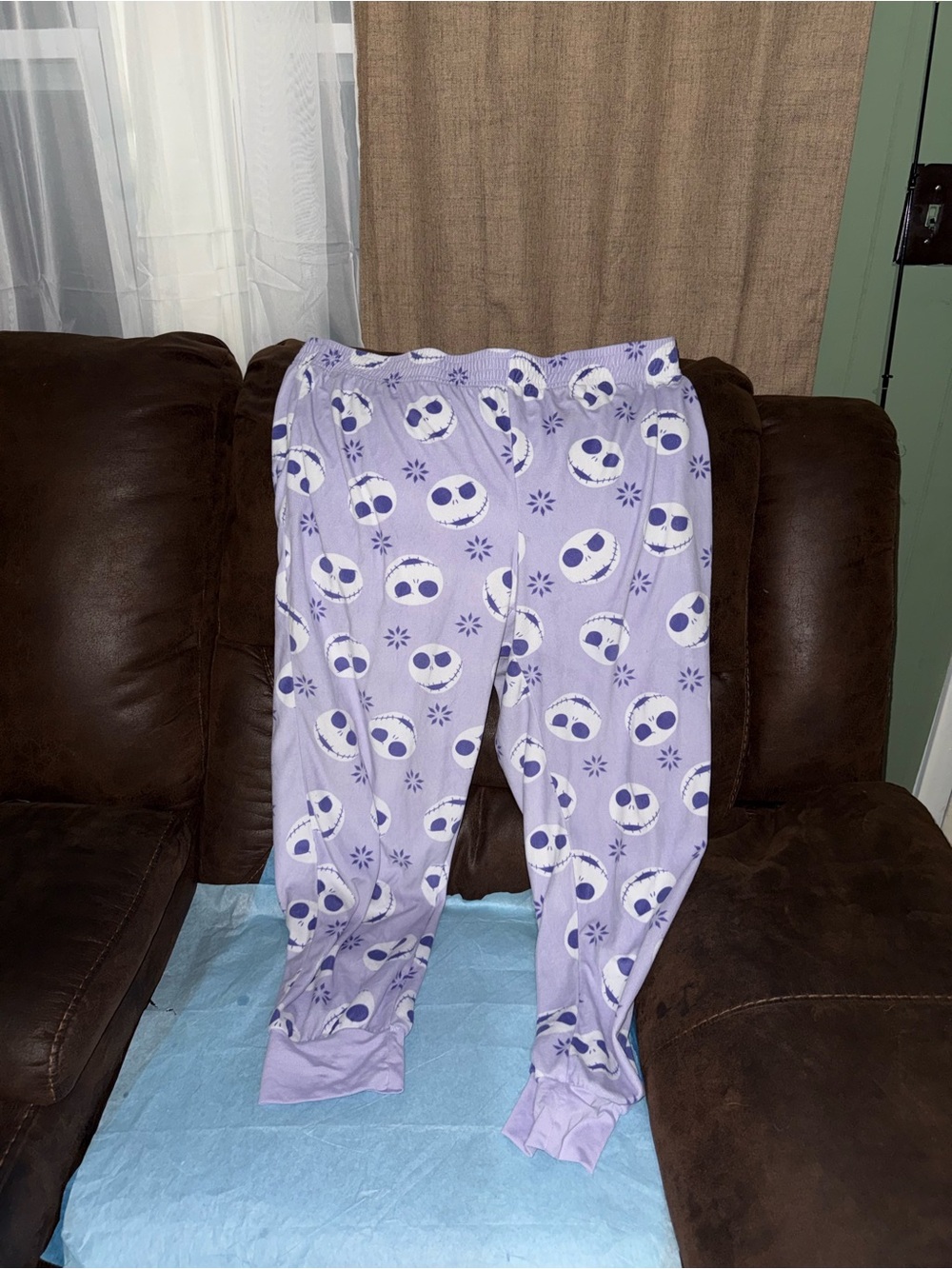 Disney Lavender Character Print Pajama Bottoms